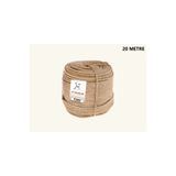 JUTBURADA Jütburada Jüt Halat 4 mm 20 Metre Hasır Dekor Süsleme İp