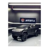 Jutenya TESLA CYBERTRUCK 1:24 Ölçek Diecast Metal Model Araba Koleksiyon Sesli Işıklı Çekbırak