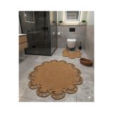 JÜTEX HOME Hasır,Jüt, Kilim, Paspas, Mutfak Halısı, Banyo Paspası, Halı,Yolluk,4 LÜ Takım Daire