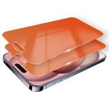 Juvraixo 2 Paket Gizlilik Ekran Koruyucu iPhone 15 Pro Max Gradyan Yumuşak Film iPhone 15 ProMax Anti-Spy, Anti-Mavi Işık, Göz Koruması, Anti-Parmak İzi 6,7 inç [Kılıf Dostu]