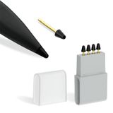 JvKzaen X1pro Surface Slim Kalem için Siyah Yedek İpuçları (4'lü Paket)