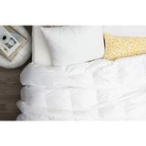 Jwk Home Çift Kişilik Micro Saten Kumaş Kaplamalı Yorgan (195 x 215) - 195 x 215 cm - Beyaz