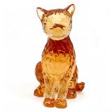 JWT Astyle Amber Kedi Figürleri Heykeli Dekor Kedi Severler için Kedi Anma Hediyeleri Anne Kadınlar, Raf için Knick Knacks, Reçine Kedi Heykeli
