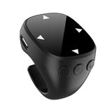 JX-13 Dokunmatik Yüzüklü Bluetooth 5.3 Kablosuz Kumanda – TikTok Video Kaydırma, E-Kitap Sayfa Çevirici ve Selfie Deklanşörü Siyah