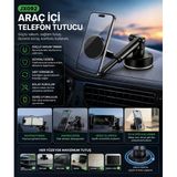 Jx092 Ultragrip Pro 360° Manyetik Vakumlu Telefon Standı | Araç, Masa, Cam Ve Duvar Uyumlu
