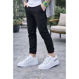 Jy029 Mono Bağcıksız 3 Bantlı Lastikli Legend Cilt Erkek Günlük Sneaker Ayakkabı Cbt - Beyaz