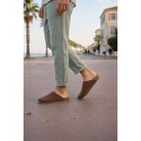 JY0556 Ravn Bağcıksız Hakiki Süet Deri Erkek Günlük Mantar Taban Loafer Klasik Ayakkabı Hdmt - Kahve - Kahverengi
