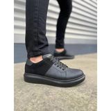 JY151 Boost Bağcıklı Cilt Süet Erkek Günlük Sneaker Ayakkabı CSST - Siyah