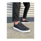 JY165 Elite Bağcıklı Cilt Erkek Günlük Sneaker Ayakkabı CBT - Siyah TYC953DD4EC8E615EEC457400