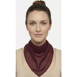 JZ Moda Bordo Şifon Kare Fular - Zarif Kadın Boyun Fuları ve Bandana (50X50CM)
