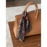 Jz Moda Etnik Desenli Çift Katlı Gizli Dikiş Entascarf - Çanta ve Boyun Fuları ( 95X8 Cm) - Karışık
