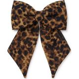 Jz Moda Klasik Leopar Desenli Şifon Fiyonk Otomatik Toka - Kahve - Siyah - Standart