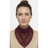Jz Shop Düz Sade Şifon Kare Fular - Zarif Kadın Boyun Fuları Ve Bandana 50x50cm Bordo