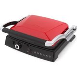 K 462 Grillmaster Kırmızı Tost Makinesi, Pratik ve Şık Mutfak Aletiniz - Ahşap - Beyaz
