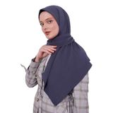 K.Gri Pamuklu Cazz Kare Eşarp