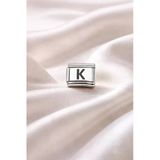 K Harf Charm | Çelik Bileklik Aksesuarı | Kişiye Özel Harf Modülü | & Şık Tasarım