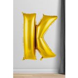 K Harfi Folyo Balon Gold 100 Cm 40 İnç 1 Metre Altın