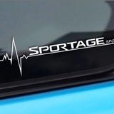 K ia Sportage Nabız Kalp atışı sticker 2 adet kelebek cam