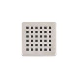 k karaaliler 2 Adet Paslanmaz Çelik Kare Delikli Banyo Yer Süzgeç Izgarası Üst Kapak Gider Kapağı 9.5x9.5 Cm