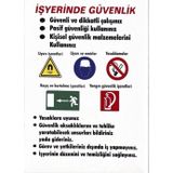 K Karaaliler Iş Güvenlik Uyarı Levhası Pvc 25X35 Iş Yerinde Güvenlik