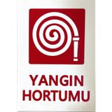 K Karaaliler Iş Güvenlik Uyarı Levhası Pvc 25X35 Yangın Hortumu