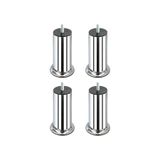 k karaaliler Vidalı Baza Koltuk Dolap Metal Ayak Kalın 3/8 Diş 12 Cm 4 Adet