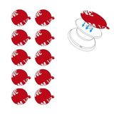K TOMOTO [10'lu Paket] 3M VHB Soket Montaj Tabanı için Yapışkan Pedler, Çift Taraflı Isıya Dayanıklı Güçlü Çıkartma Yedek Bant Telefon Katlanabilir Kavrama ve Dik Durma, 3,3 cm, Şeffaf