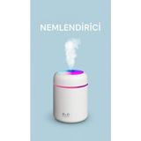 K-Yonlineticaret 300 ml Ulrasonik Ledli Hava Nemlendirici Buhar Makinesi ve Aroma Difüzörü