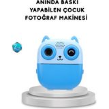 K-yonlineticaret 48MP Termal Baskılı Çocuk Dijital Kamera 1080P Video 2.4'' Ekran 6x Zoom - KY002K-6PS0L6 - Çok Renkli
