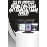 K-yonlineticaret 4K 10.2 Inç Çift Kameralı Araç Multimedya Ekranı Carplay Kablosuz Tüm Cihazla - KY002K-6PROF