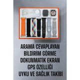 K-yonlineticaret Akıllı Saat 7 Kordonlu Metalplastik ve Hasır Kordon Seçeneği - KY002K-6PM234 - Çok Renkli