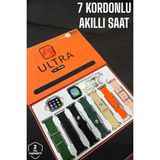 K-yonlineticaret Akıllı Saat 7 Kordonlu Metalplastik ve Hasır Kordon Seçeneği - KY002K-6PQNE0 - Çok Renkli
