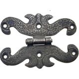 K-Yonlineticaret Antika Tarz Dekoratif Pirinç Kelebek Menteşe - 63X45 Mm, Oksit - M/M