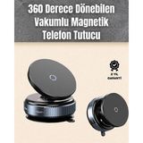 K-Yonlineticaret Çok Yönlü Döner Başlıklı Vakumlu Araç Telefon Standı – Sert Yollarda Stabil Kullanı