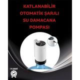 K-Yonlineticaret Damacana Üstü Akıllı Su Pompası | 3 Damacana Kullanım | 4W Güç | Micro USB Şarjlı |