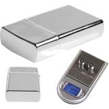 K-Yonlineticaret Diamond Zippo Çakmak Şeklinde Kutulu Mini Cep Hassas Dijital Terazi (200GR-0.01)