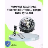 K-yonlineticaret Ev ve Parti Için Masaüstü Bluetooth Disko Topu Işık Gösterisi - KY002K-6PPA46 - Çok Renkli
