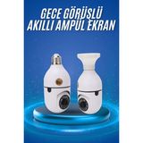 K-Yonlineticaret Gece Görüşlü Akıllı Dönebilen Ev Kamerası Ampül Kamera