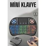 K-Yonlineticaret Işıklı Kablosuz Mini Q Klavye Tüm Cihazlara Uyumlu