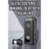 K-Yonlineticaret Kablolu Makaralı Bluetooth Kulaklık Uzun Pil Ömrü Dijital Göstergeli