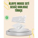 K-Yonlineticaret Kablosuz Klavye ve Mouse Seti - Ergonomik Tasarım, Sessiz Kullanım, Geniş Uyumluluk
