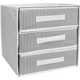 K-yonlineticaret Katlanabilir Üç Çekmeceli Dolap Düzenleyici Çamaşır Organizeri Takı Kutusu Gardrob Kumaş Düzenleyici 32X32X32CM (1) - standart