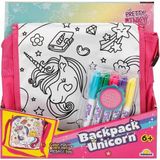 K-Yonlineticaret Pretty Pinky Boyanabilir Desenli Unicorn Sırt Çantası