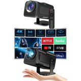 K-yonlineticaret Projektör Siyah Android Taşınabilir Sinema Projeksiyon Wifi Destekli En Güncel S - KY002K-6PTZ8 - Çok Renkli