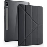 K-Yonlineticaret Samsung Galaxy X610 Tab S9 Fe Plus 12.4 Kılıf Kalemlikli Mars Tablet Kılıfı - Siyah