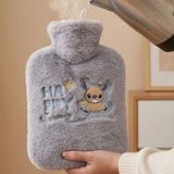 K-Yonlineticaret Stitch Figürlü Gri Peluş Sıcak Su Torbası 1 Litre - Standart