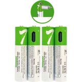 K-Yonlineticaret Type-C ile Şarjolabilen 4 Lü Aaa 1.5V Lityum Ince Şarjlı Kalem Pil 750 Mah Uzun Ömü
