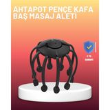 K-Yonlineticaret USB Şarjlı Kafa Masaj Aleti 3 Modlu 8 Başlıklı Stres Giderici