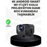 K-yonlineticaret Wifi6 ve Bluetooth 5.4 Destekli LED Projektör - HCS350PRO - KY002K-6PP2V5 - Çok Renkli