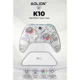 K10 Hall Effect Kablosuz Oyun Kolu- Switch/pc/ıos/androıd Uyumlu Şarj Standlı Rgb - Gri